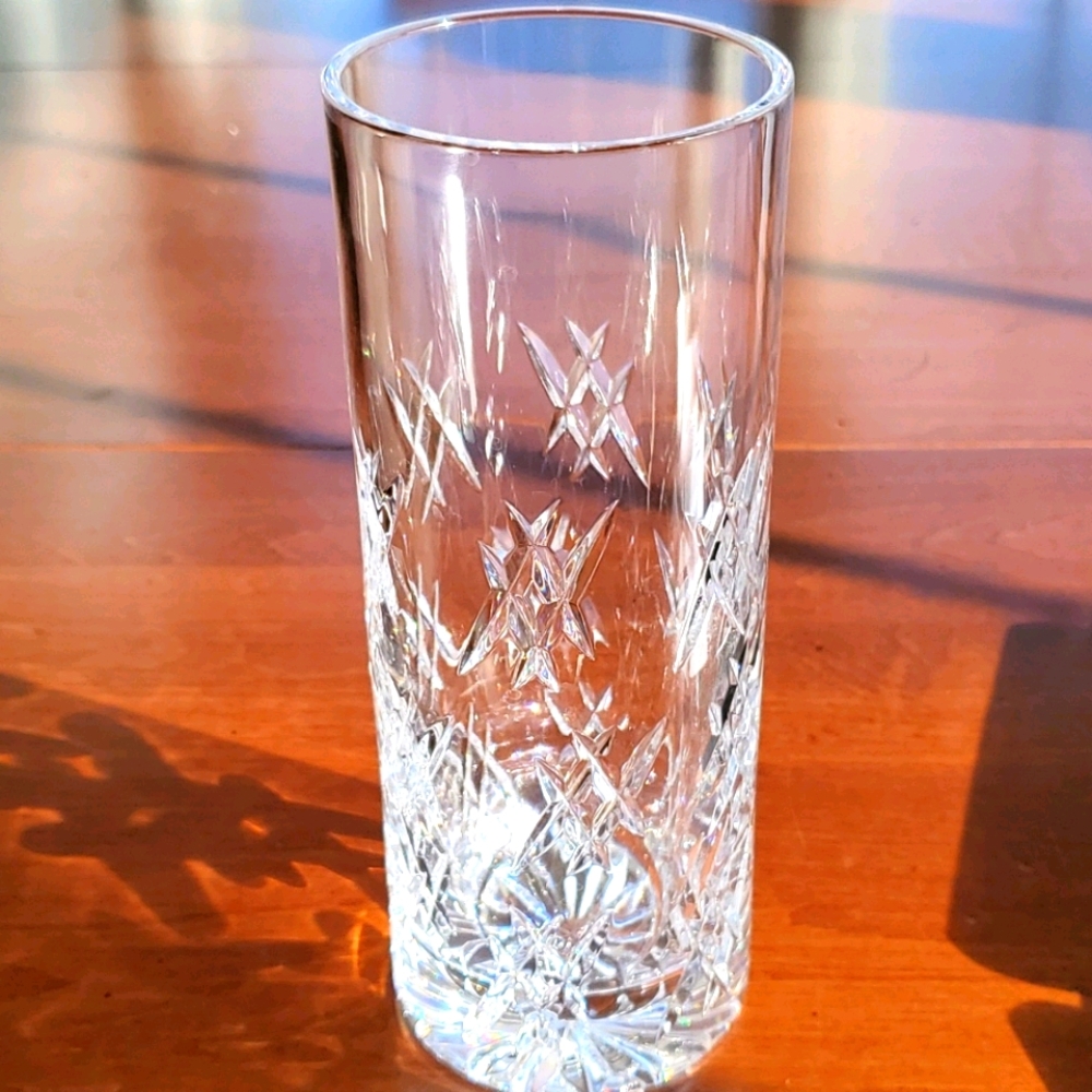 Lead crystal bud vase